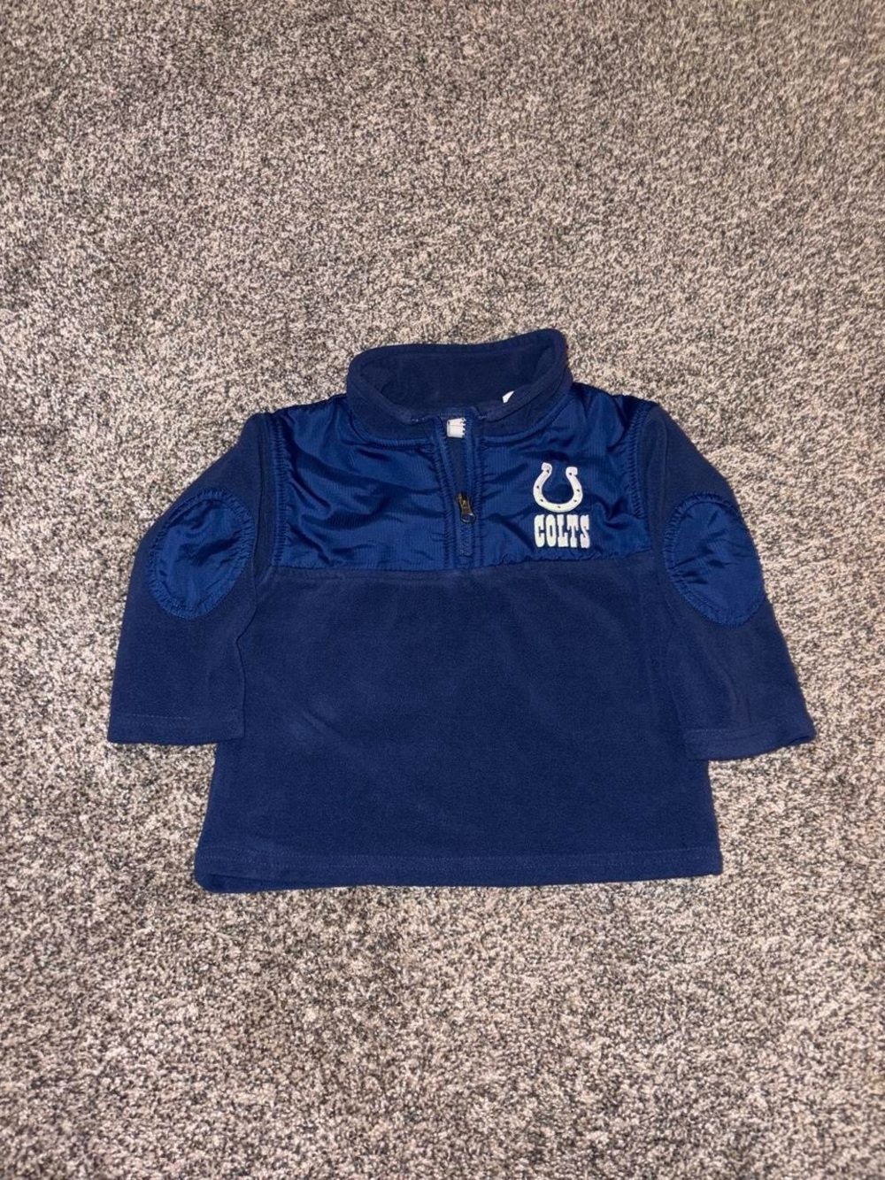 NFL Indianapolis Colts blue kids quarter zip fleece sweatshirt